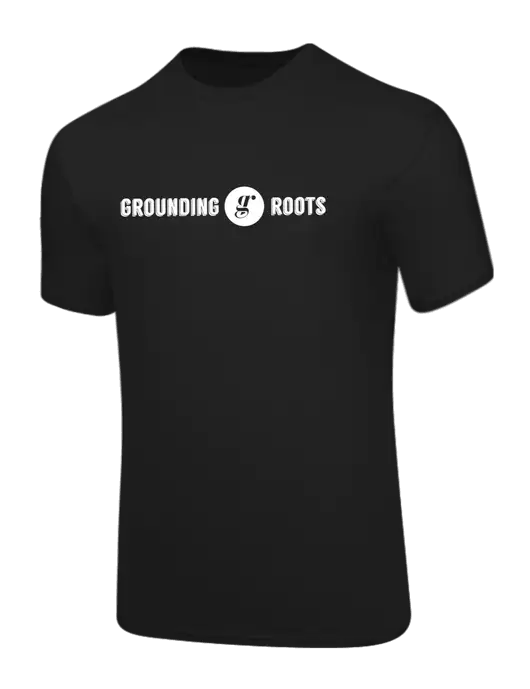 Core Blend Black T-Shirt w/Grounding Roots Logo