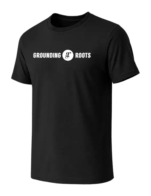 BELLA+CANVAS Black CVC Short Sleeve Tee w/Grounding Roots Logo
