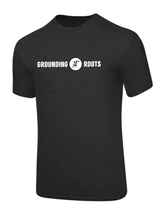 Core Blend Dark Heather Grey T-Shirt w/Grounding Roots Logo