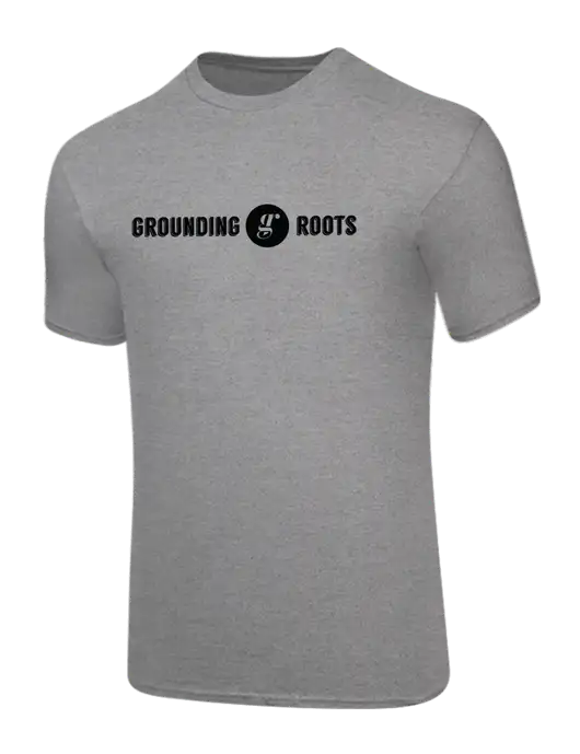 Core Blend Medium Grey Heather T-Shirt w/Grounding Roots Logo