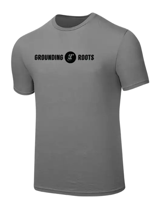 Seriously Soft Medium Grey T-Shirt w/Grounding Roots Logo