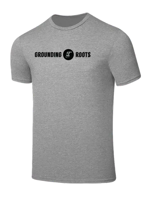 Seriously Soft Light Heather Grey T-Shirt w/Grounding Roots Logo