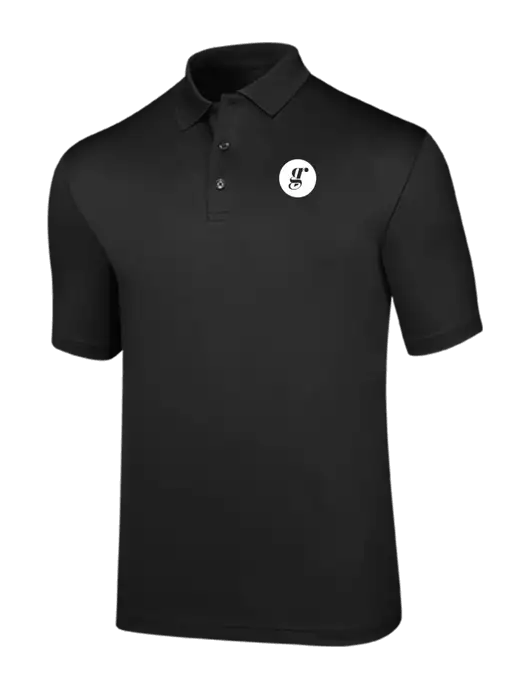 Callaway Opti-Dri Black Chev Polo w/Grounding Roots Logo