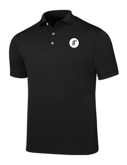 Callaway Ottoman Black Polo w/Grounding Roots Logo