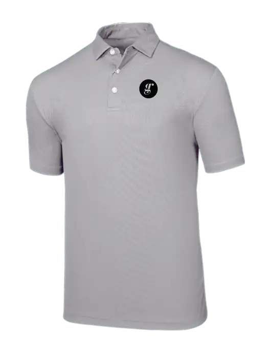 Callaway Birdseye Light Grey Polo w/Grounding Roots Logo