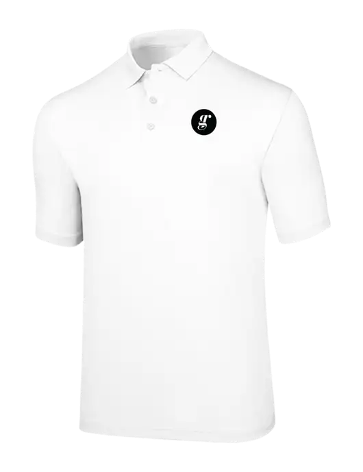Callaway Opti-Dri White Chev Polo w/Grounding Roots Logo