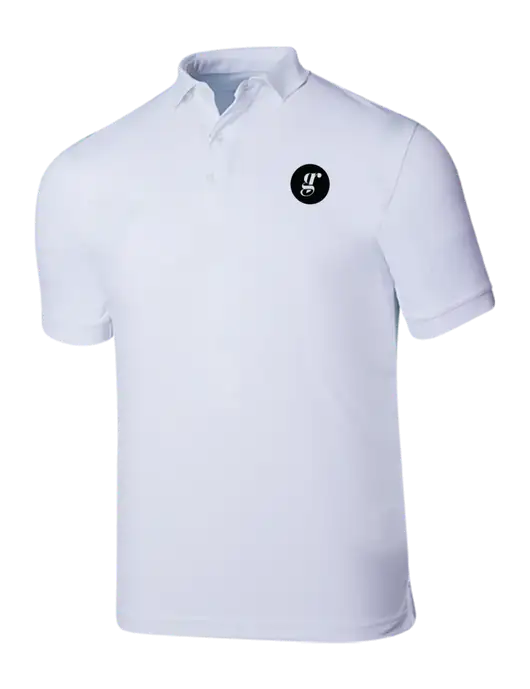 Callaway Ottoman Bright White Polo w/Grounding Roots Logo