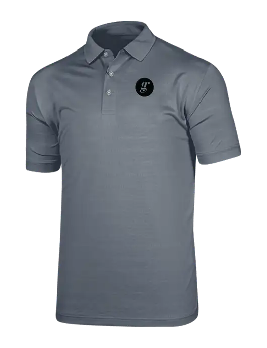 Callaway Vibrant Light Grey Ventilated Polo w/Grounding Roots Logo