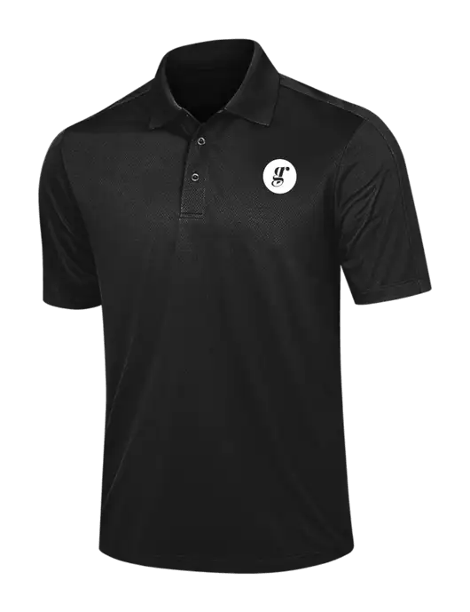 Black Diamond Textured Jacquard Polo w/Grounding Roots Logo