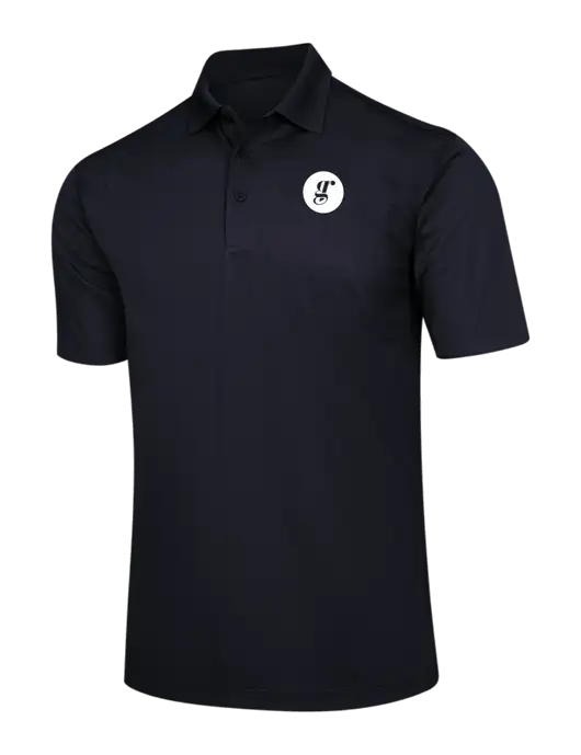 Black Micropique Sport-Wick Polo w/Grounding Roots Logo