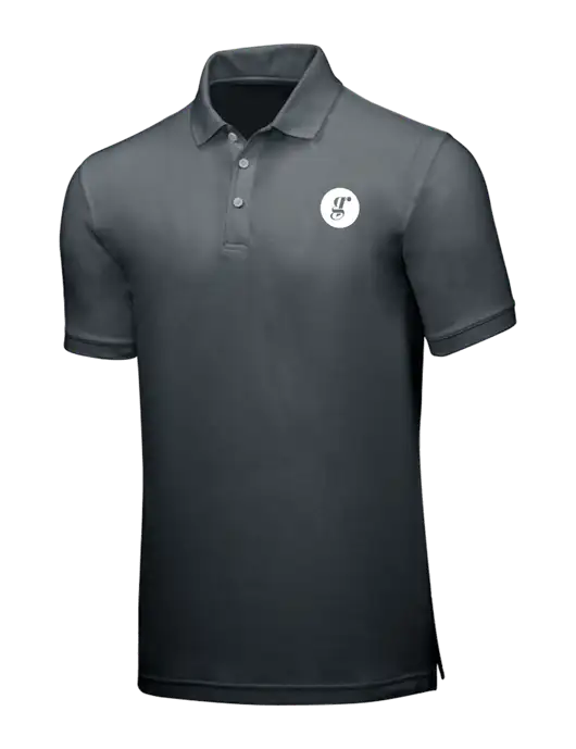 Dark Grey Core Classic Pique w/Grounding Roots Logo