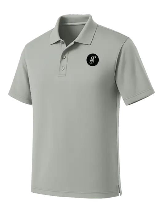 Light Grey Dry Zone UV Micro Mesh Polo w/Grounding Roots Logo
