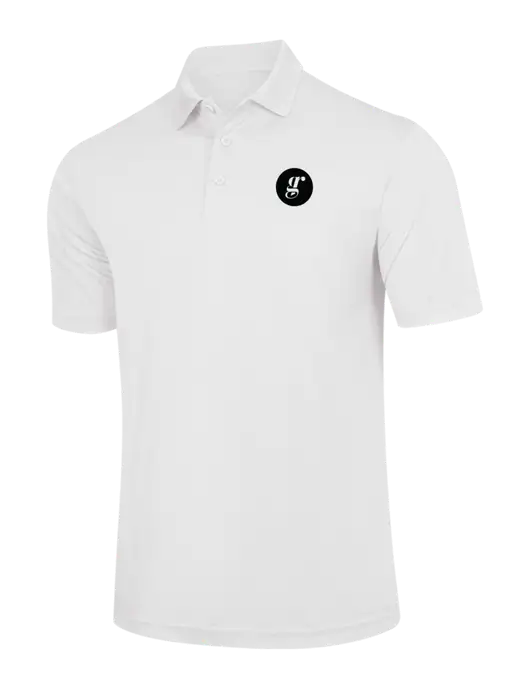 White PosiCharge Competitor Polo w/Grounding Roots Logo