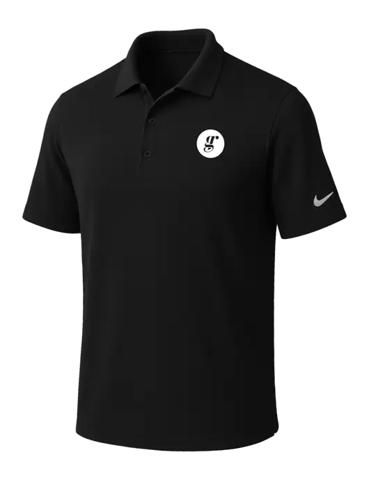 NIKE Black Dri-Fit Micro Pique Polo w/Grounding Roots Logo