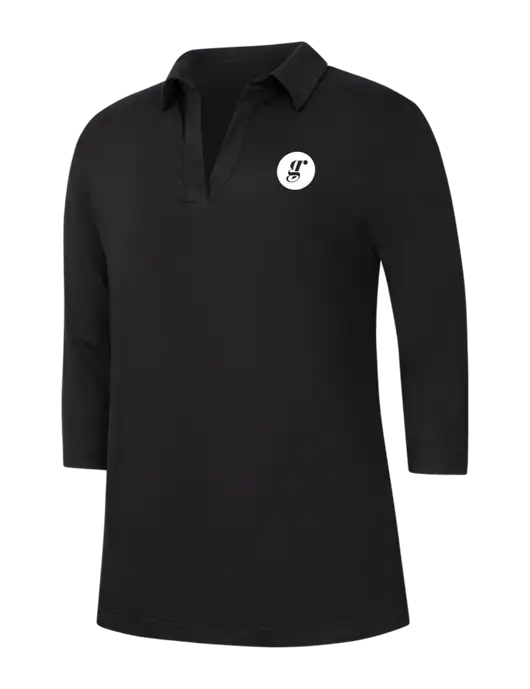 Womens Black Luxe Knit Tunic w/Grounding Roots Logo
