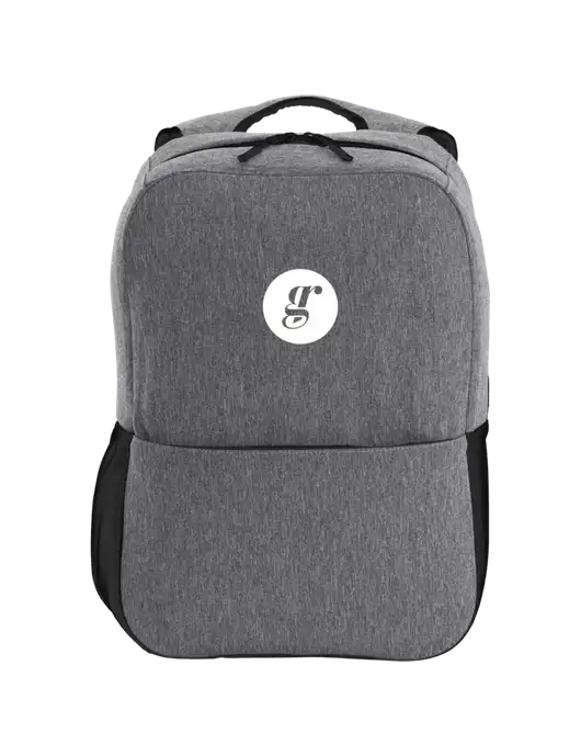 Access Square Laptop Graphite Heather/Black Backpack w/Grounding Roots Logo