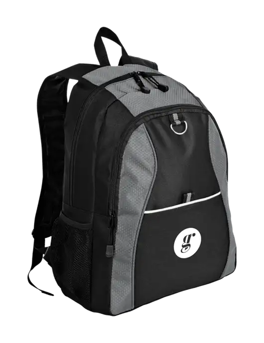 Honeycomb Grey/Black Backpack w/Grounding Roots Logo